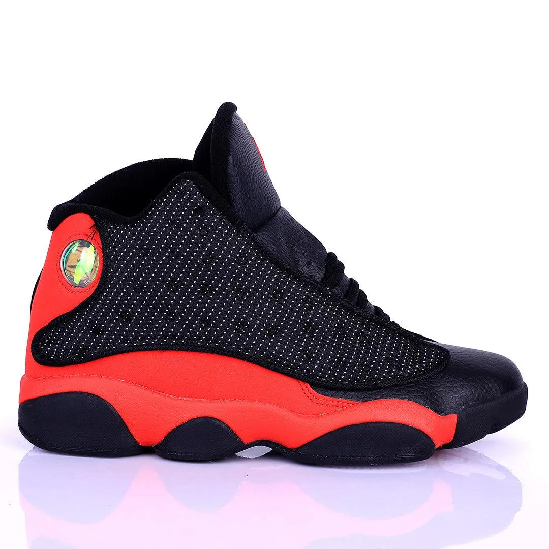 Jord Black With Red Classic Retro Basketball sneakers