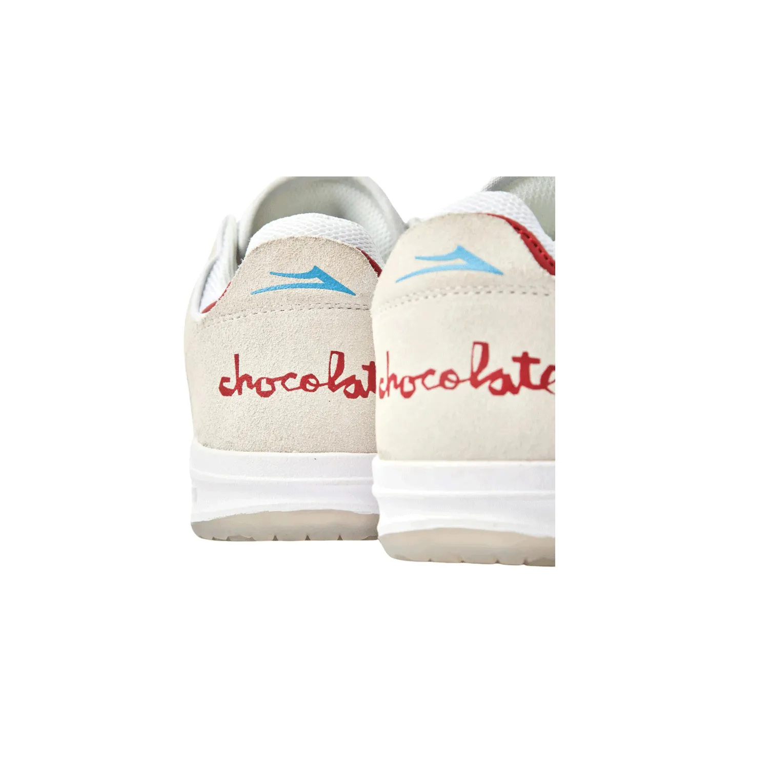 Lakai x Chocolate - Telford Shoes - White/Red Suede SALE