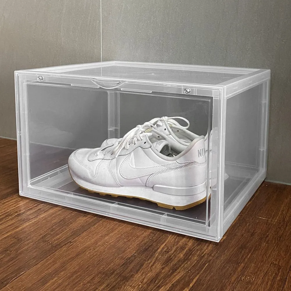 Large Stackable Shoe Box Clear