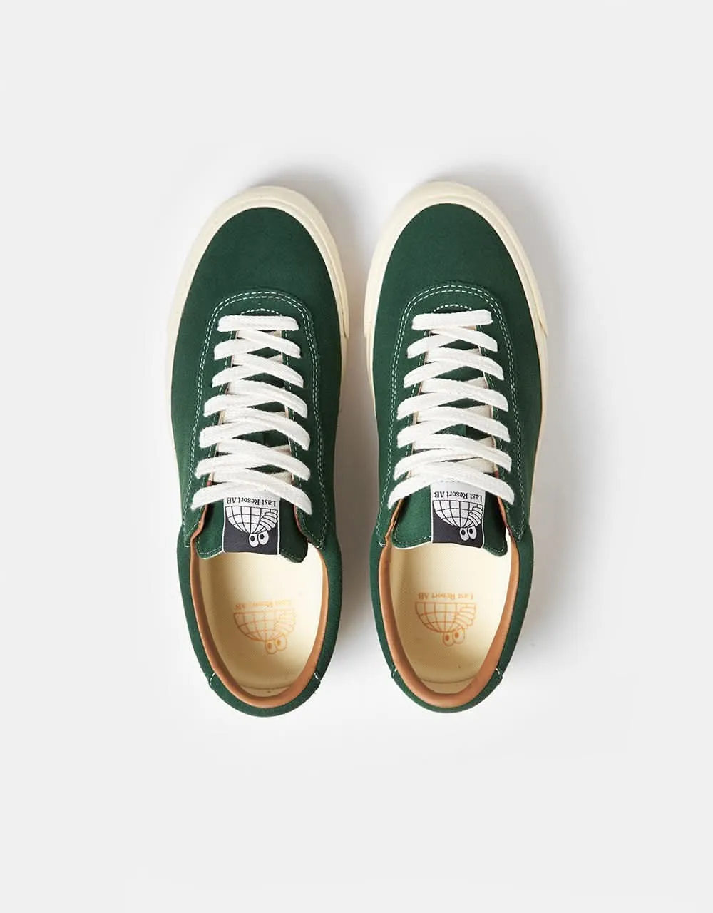 Last Resort AB VM001 Lo Suede Skate Shoes - Elm Green/White