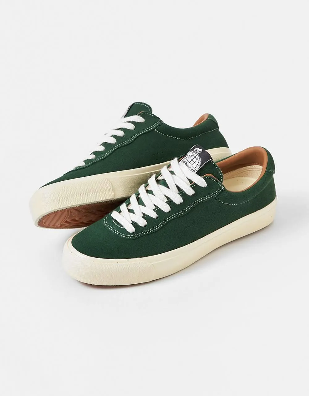 Last Resort AB VM001 Lo Suede Skate Shoes - Elm Green/White