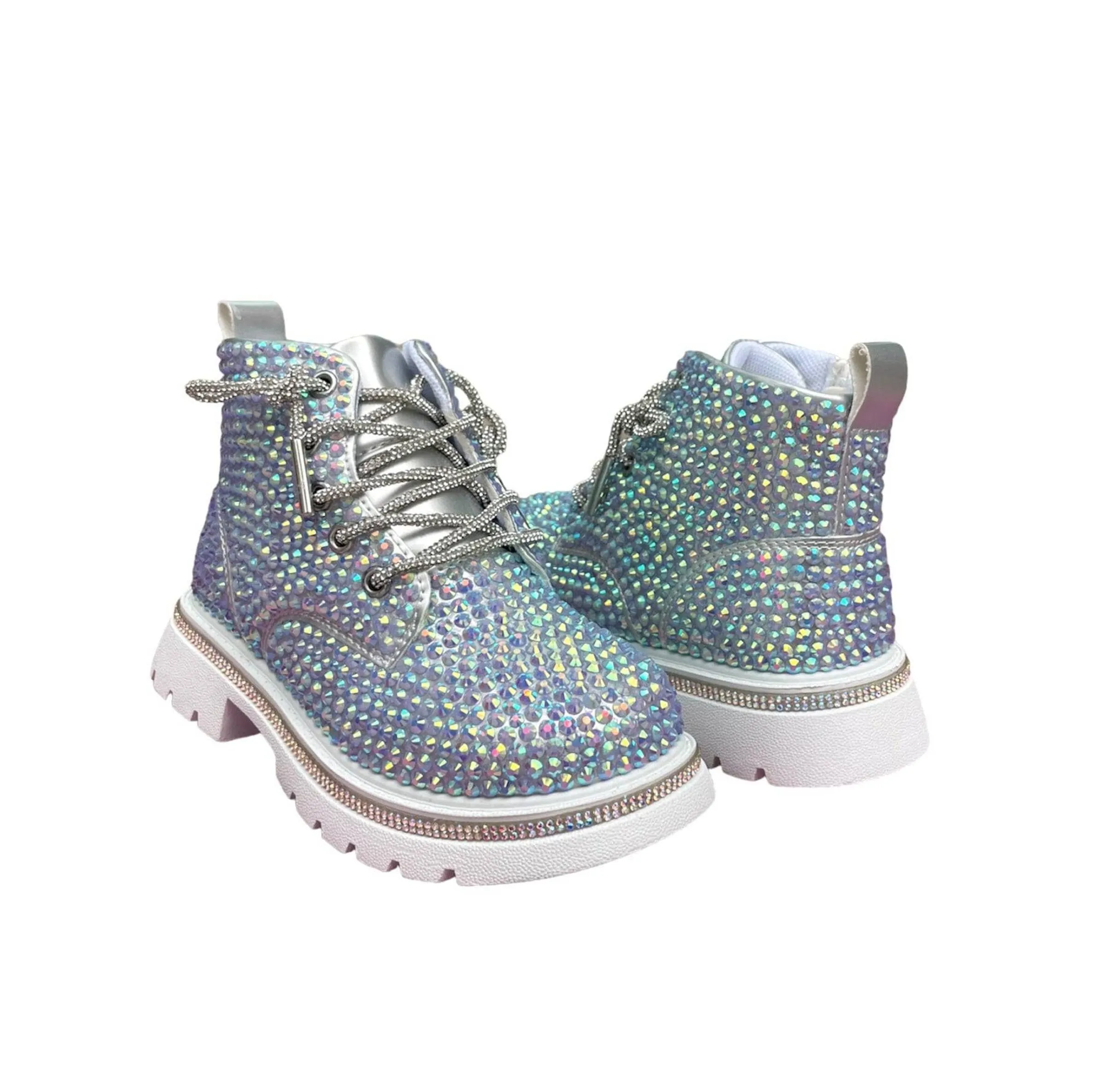 Lola and The Boys Sparkle Boots - Hologram