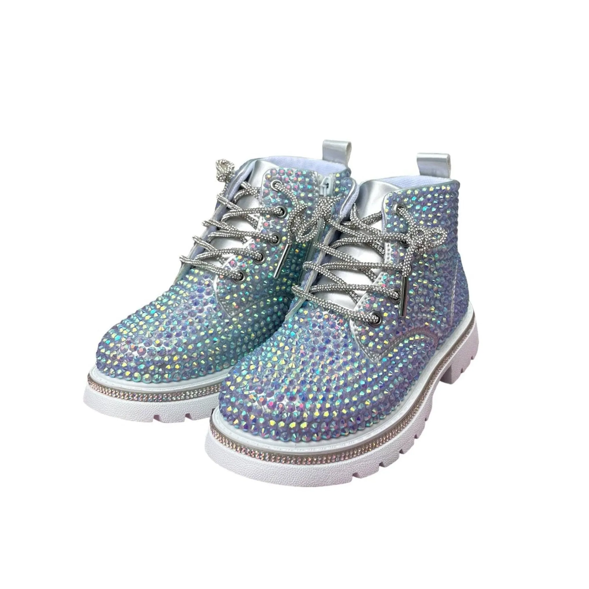 Lola and The Boys Sparkle Boots - Hologram