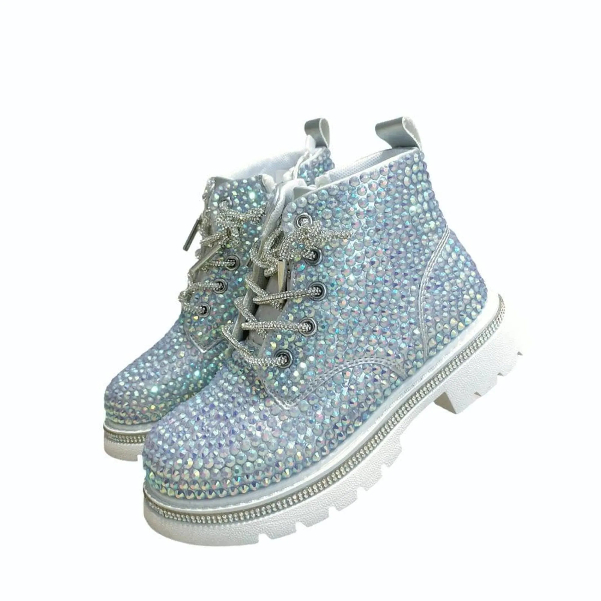 Lola and The Boys Sparkle Boots - Hologram