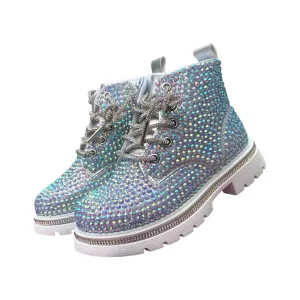 Lola and The Boys Sparkle Boots - Hologram