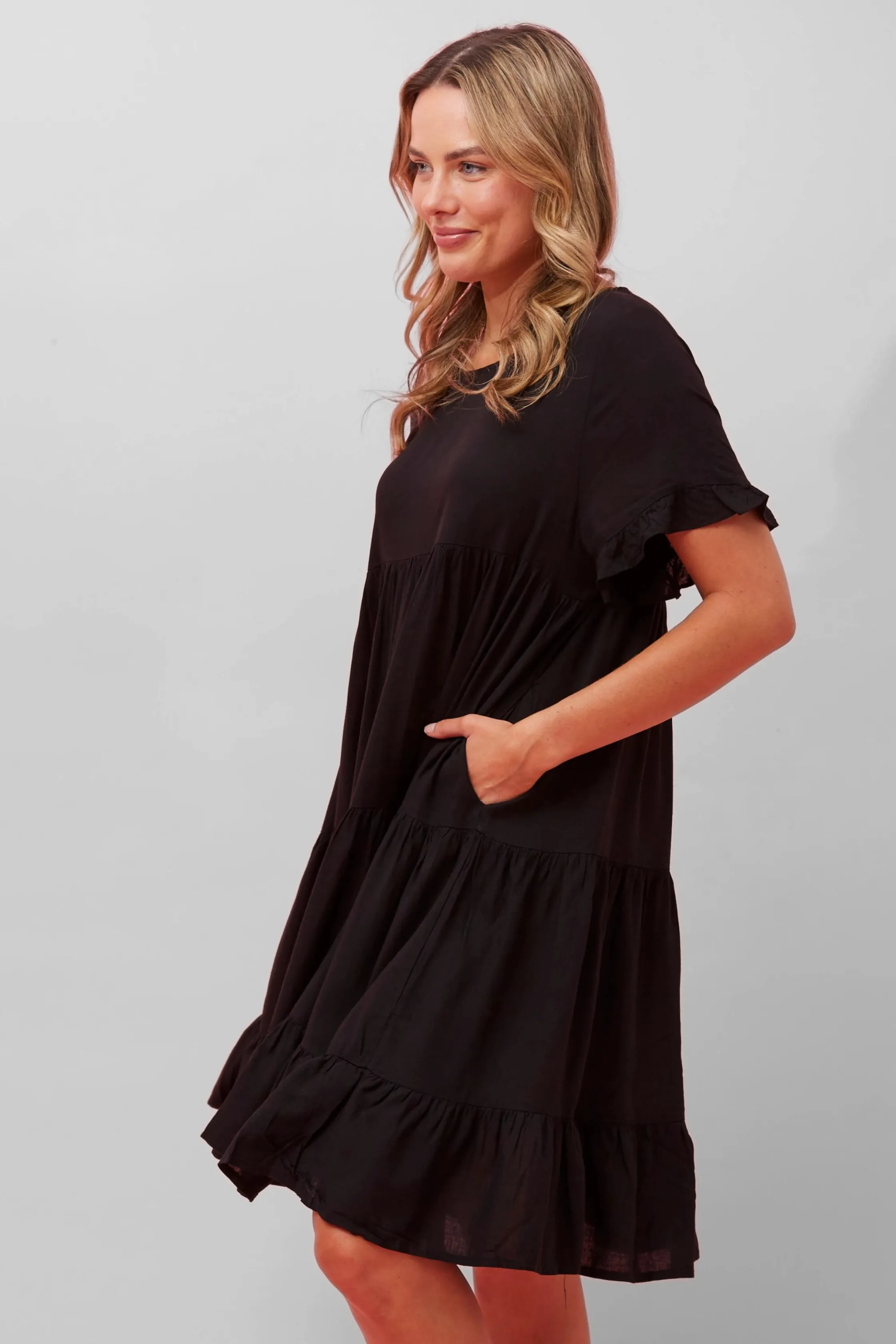 MALIA MINI DRESS - Black