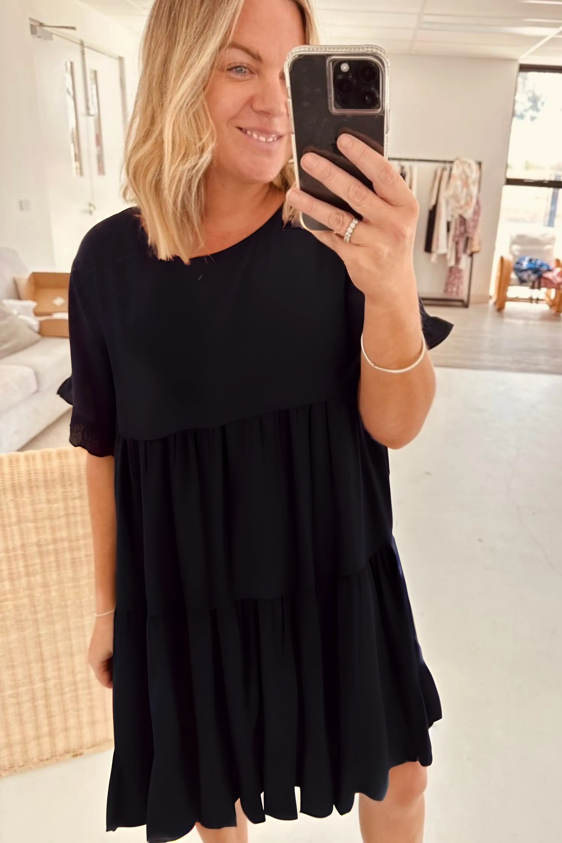 MALIA MINI DRESS - Black