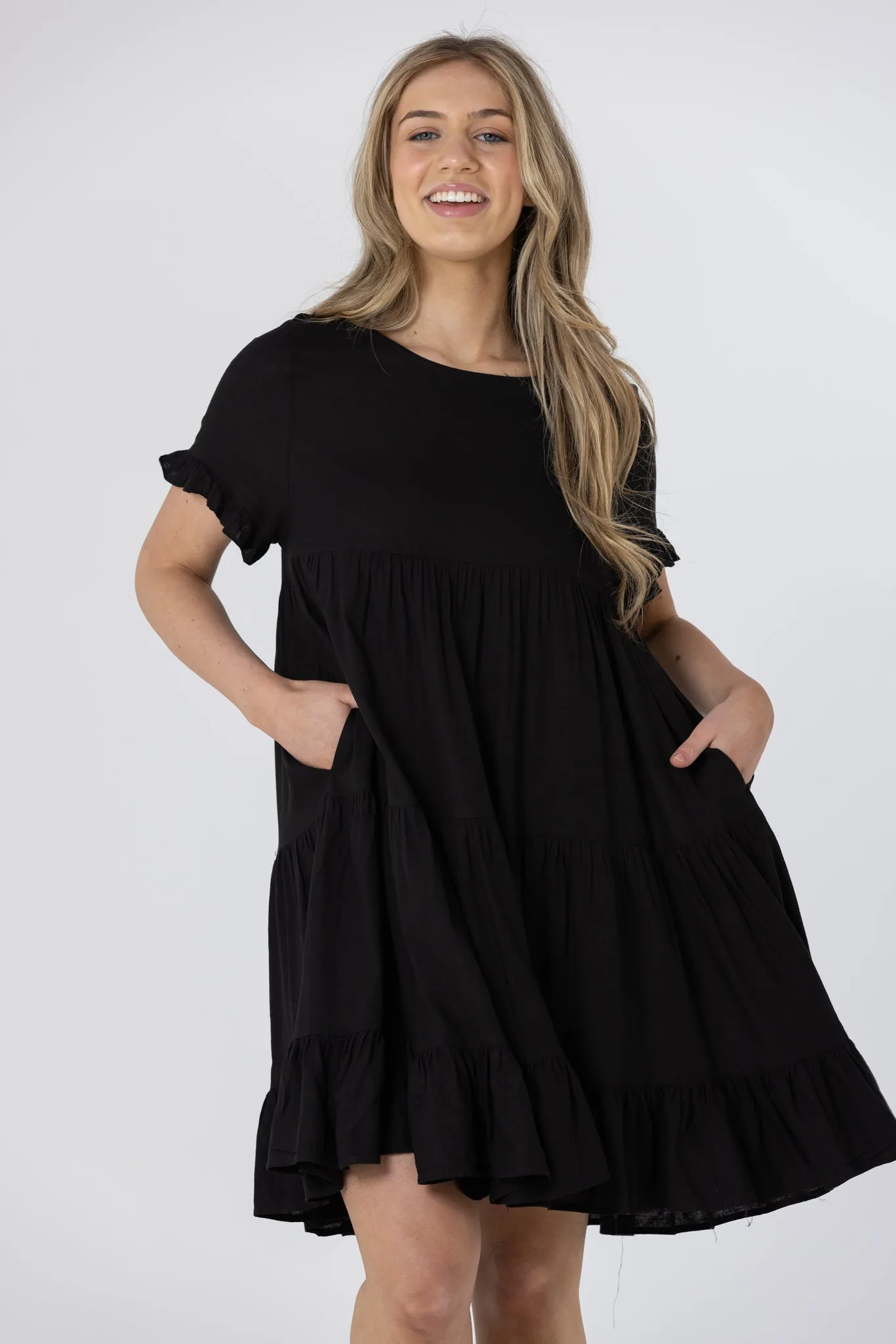 MALIA MINI DRESS - Black