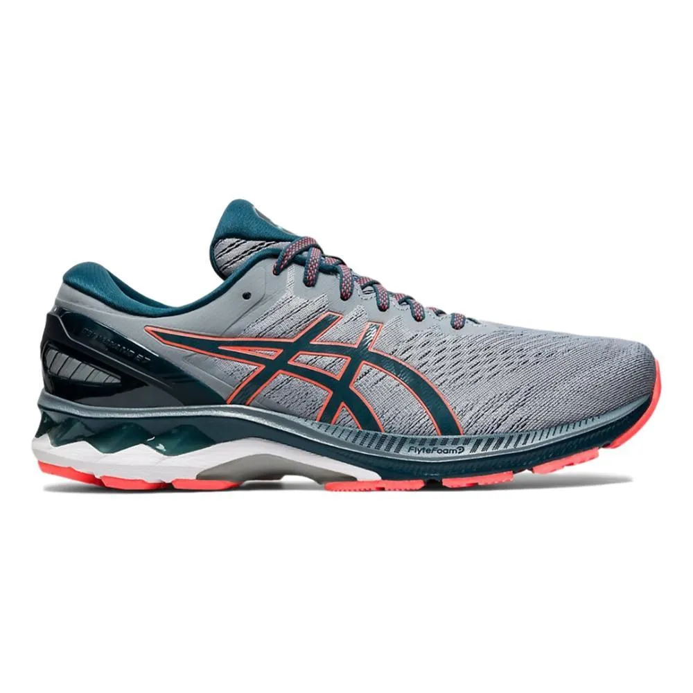 Men's Asics Gel-Kayano 27, Sheet Rock/Magnetic Blue, 9.5 2E Wide