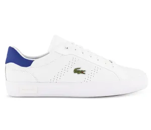 Men's Lacoste Powercourt 2.0 0722 1 SMA (White/Blue)