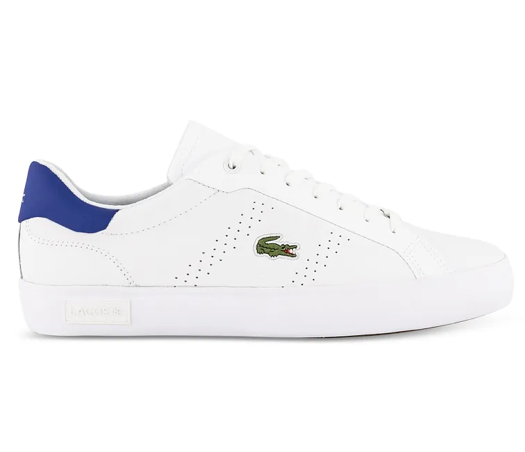 Men's Lacoste Powercourt 2.0 0722 1 SMA (White/Blue)