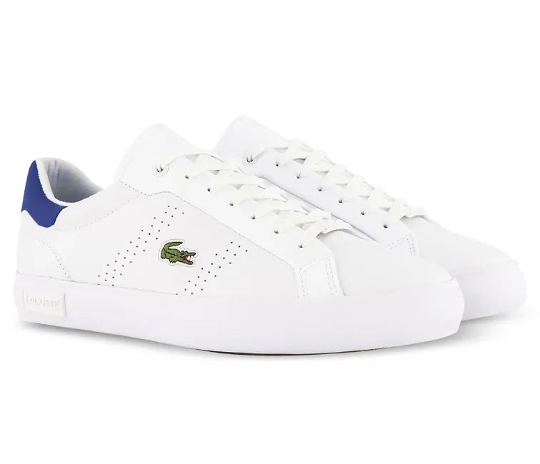 Men's Lacoste Powercourt 2.0 0722 1 SMA (White/Blue)