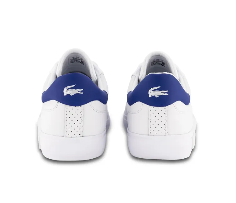 Men's Lacoste Powercourt 2.0 0722 1 SMA (White/Blue)