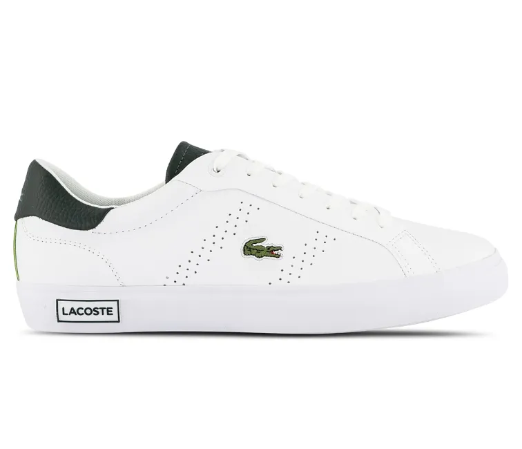 Men's Lacoste Powercourt 2.0 123 1 SMA (White/Dark Green)