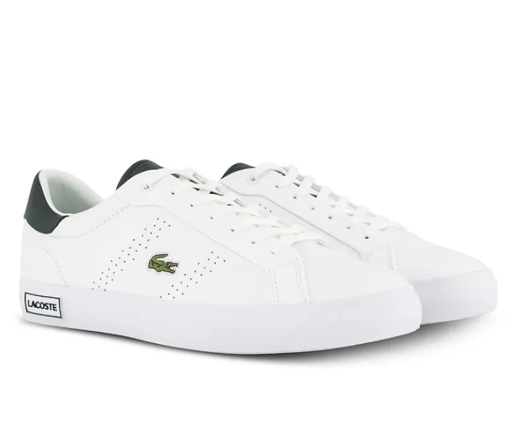 Men's Lacoste Powercourt 2.0 123 1 SMA (White/Dark Green)