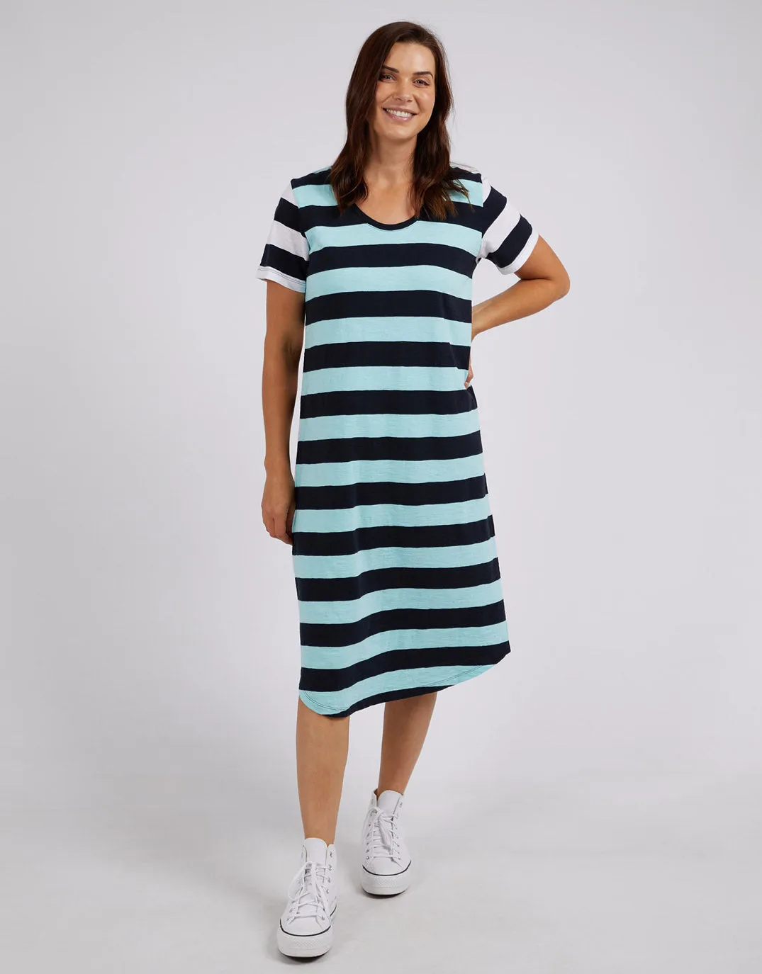 Mercury Stripe Dress - Tonic Blue/Navy Stripe