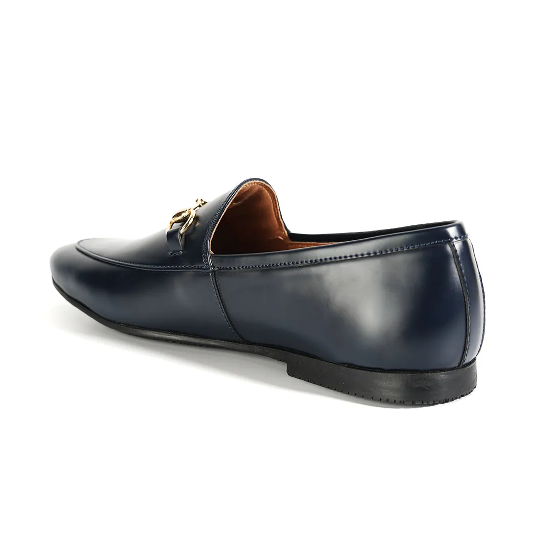 Monkstory Horsebit Flexi Business Slip-Ons - Blue