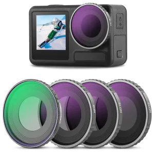 NEEWER 4 Pack ND Filter Set Compatible with DJI Osmo Action 4