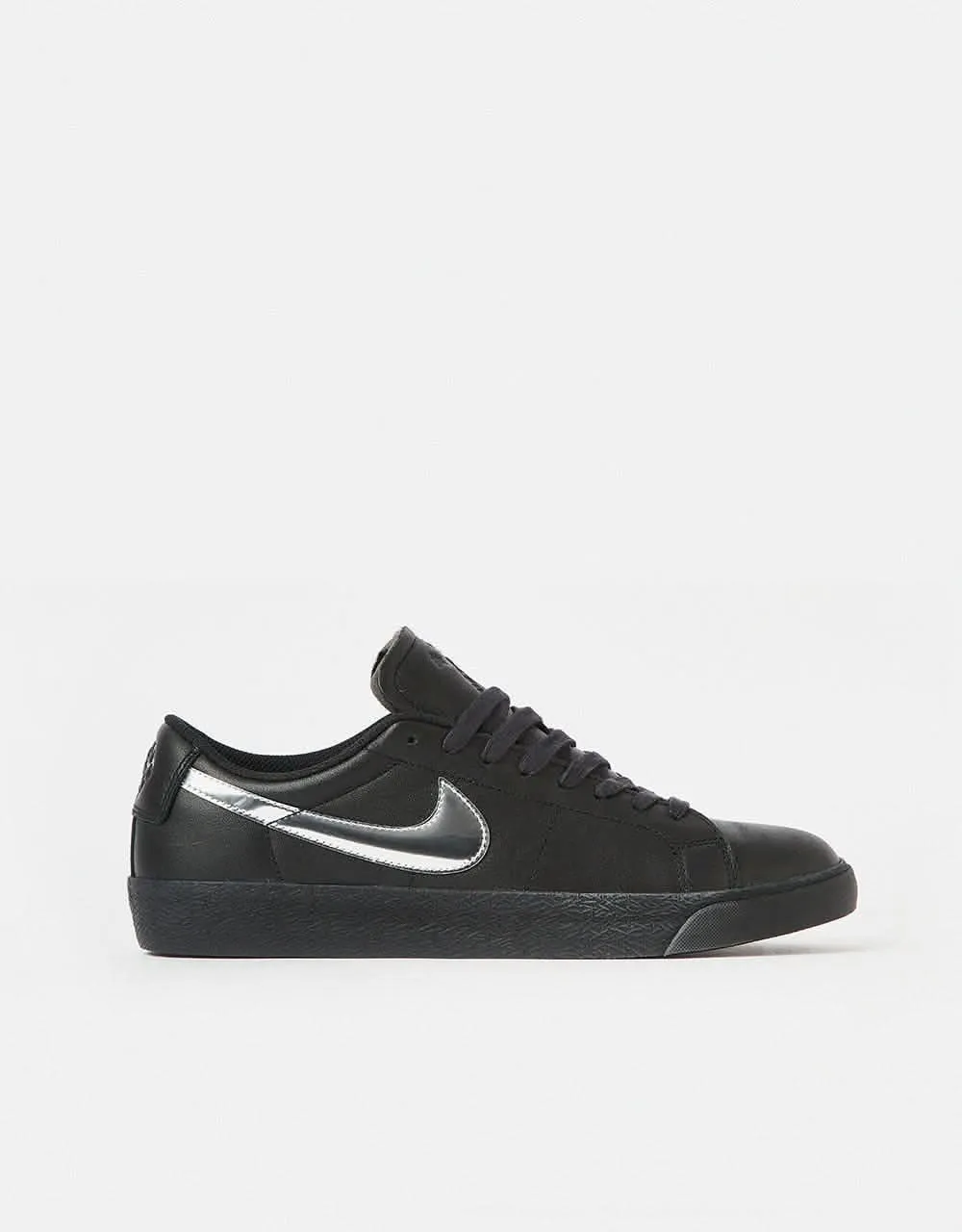 Nike SB 'Dancer' Zoom Blazer Low QS Skate Shoes - Black/Metallic Silver-Black