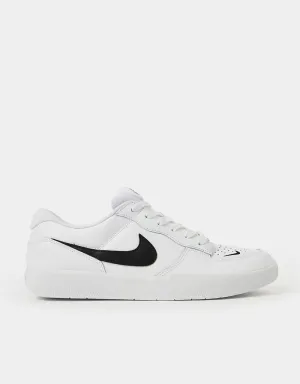 Nike SB Force 58 Premium Skate Shoes - White/Black-White-White