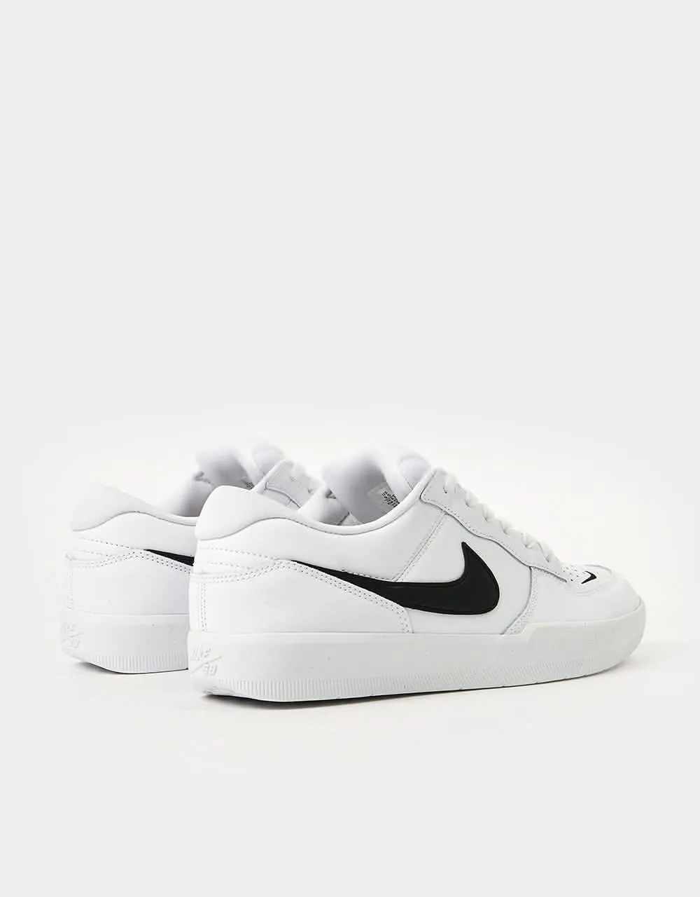 Nike SB Force 58 Premium Skate Shoes - White/Black-White-White