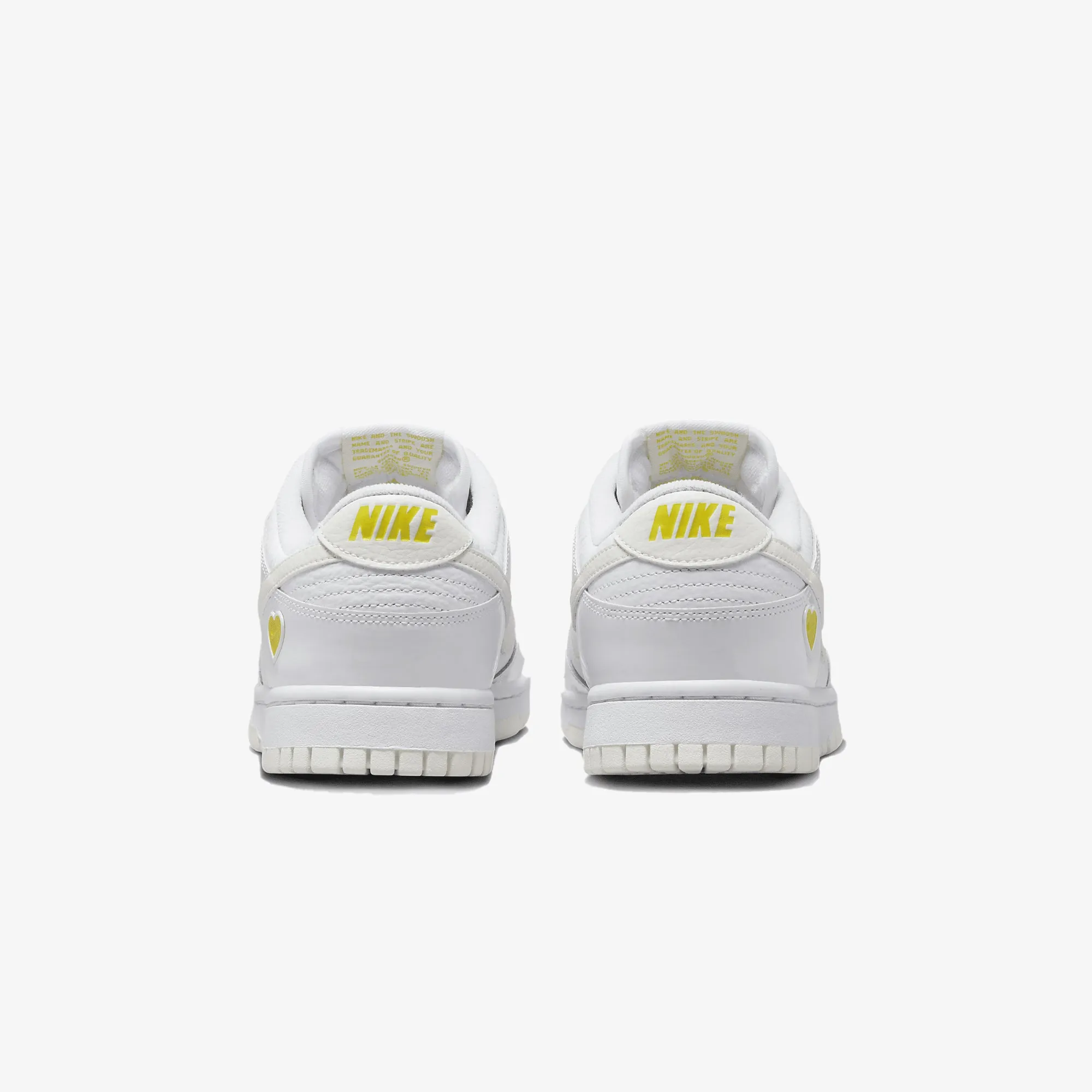 Nike | WMN'S DUNK LOW  { WHITE/SAIL-OPTI YELLOW