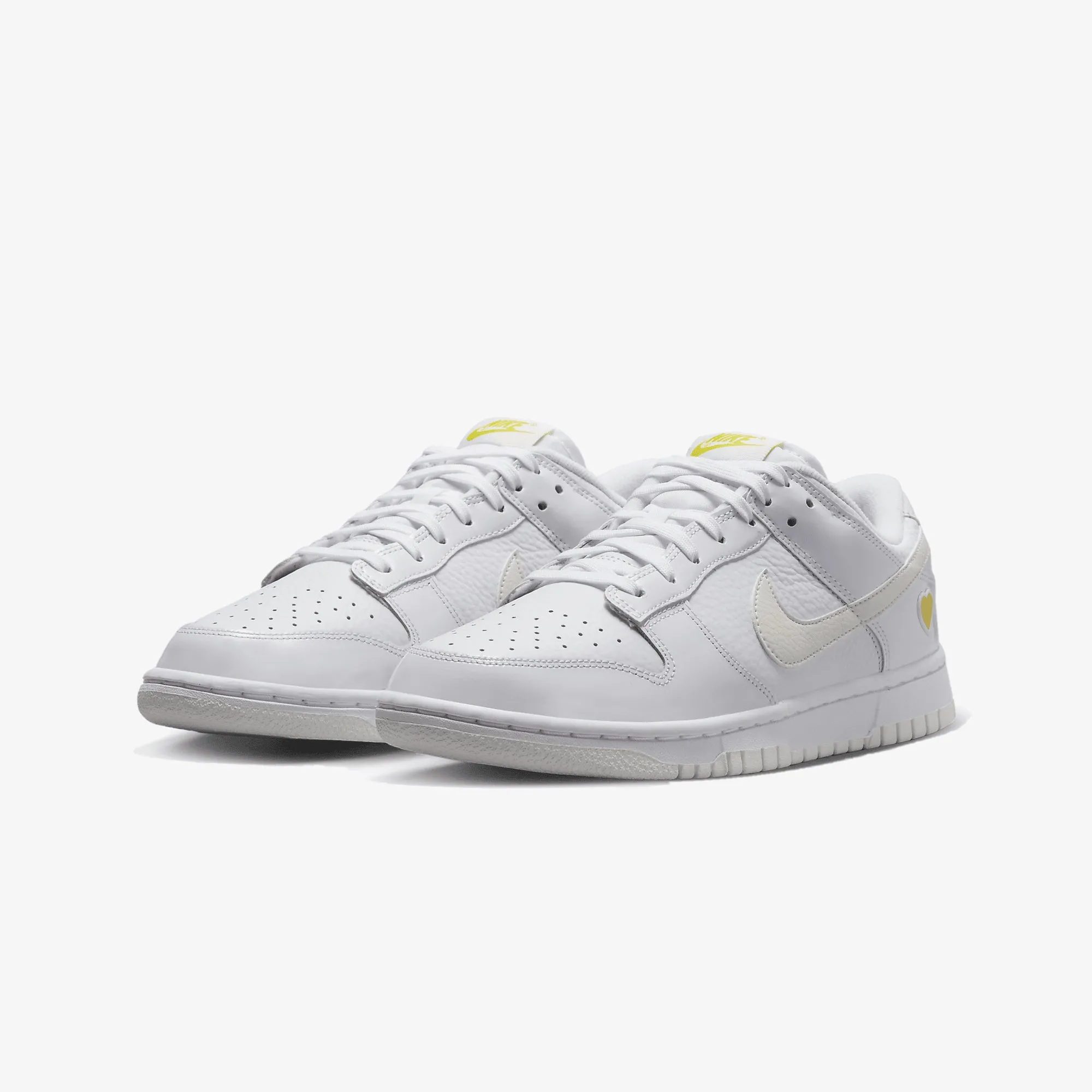 Nike | WMN'S DUNK LOW  { WHITE/SAIL-OPTI YELLOW