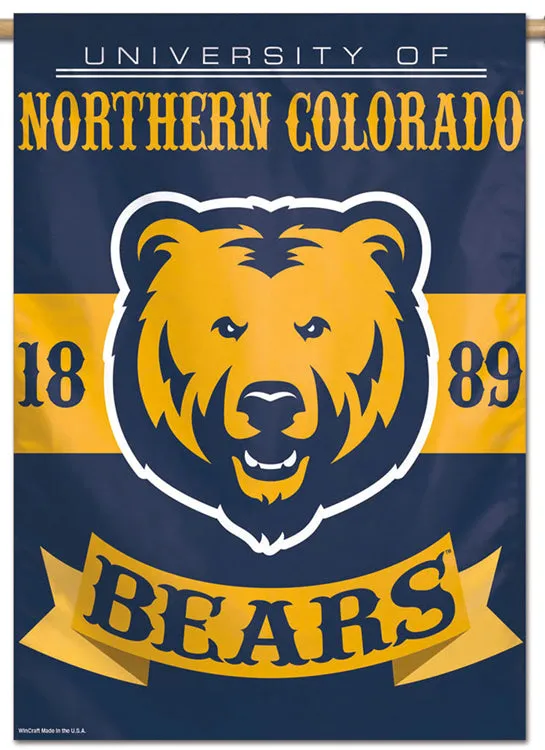 Northern Colorado Bears Official NCAA Team Logo NCAA Premium 28x40 Wall Banner - Wincraft Inc.