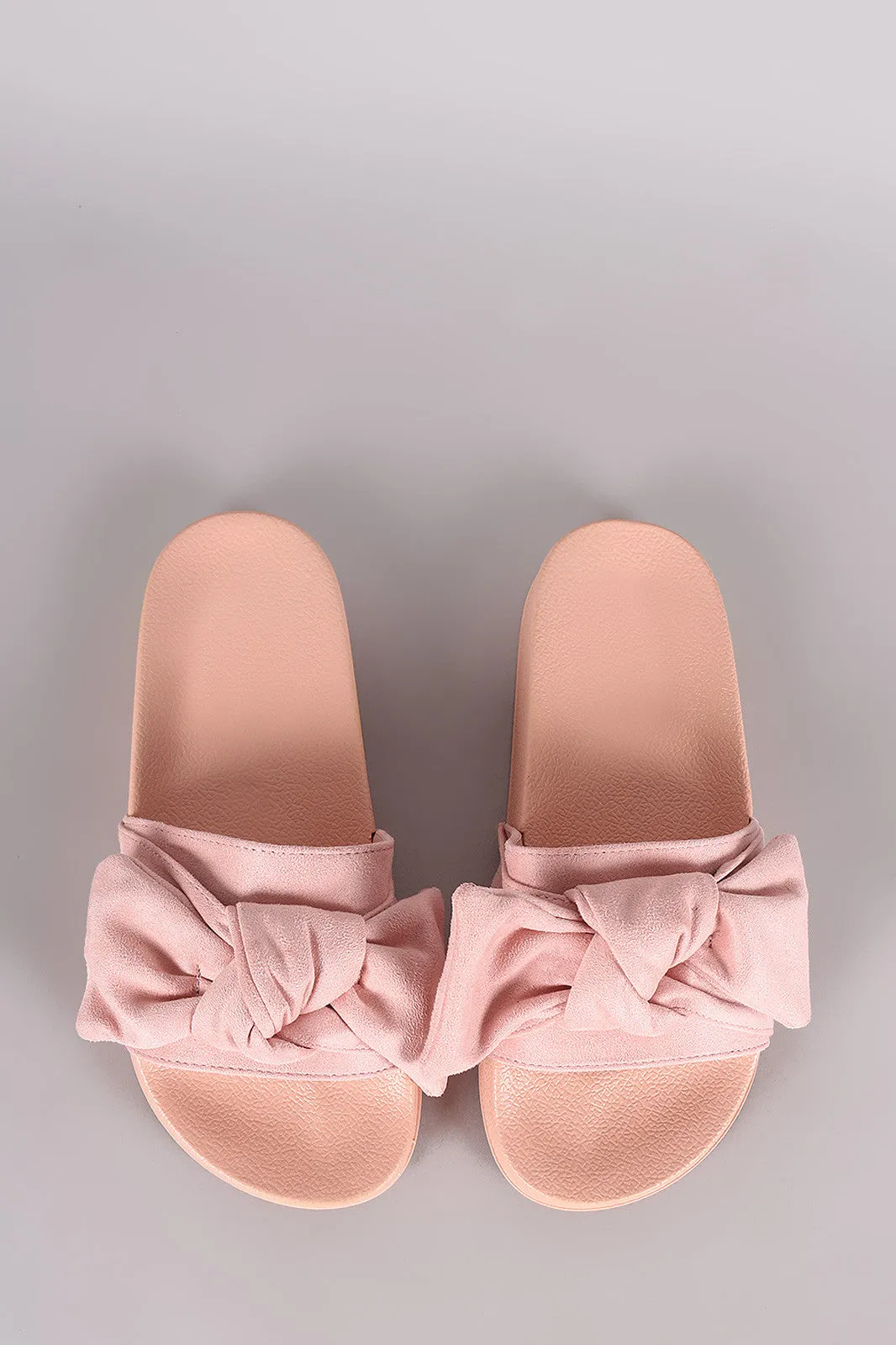 Oversized Bow Slide Sandal