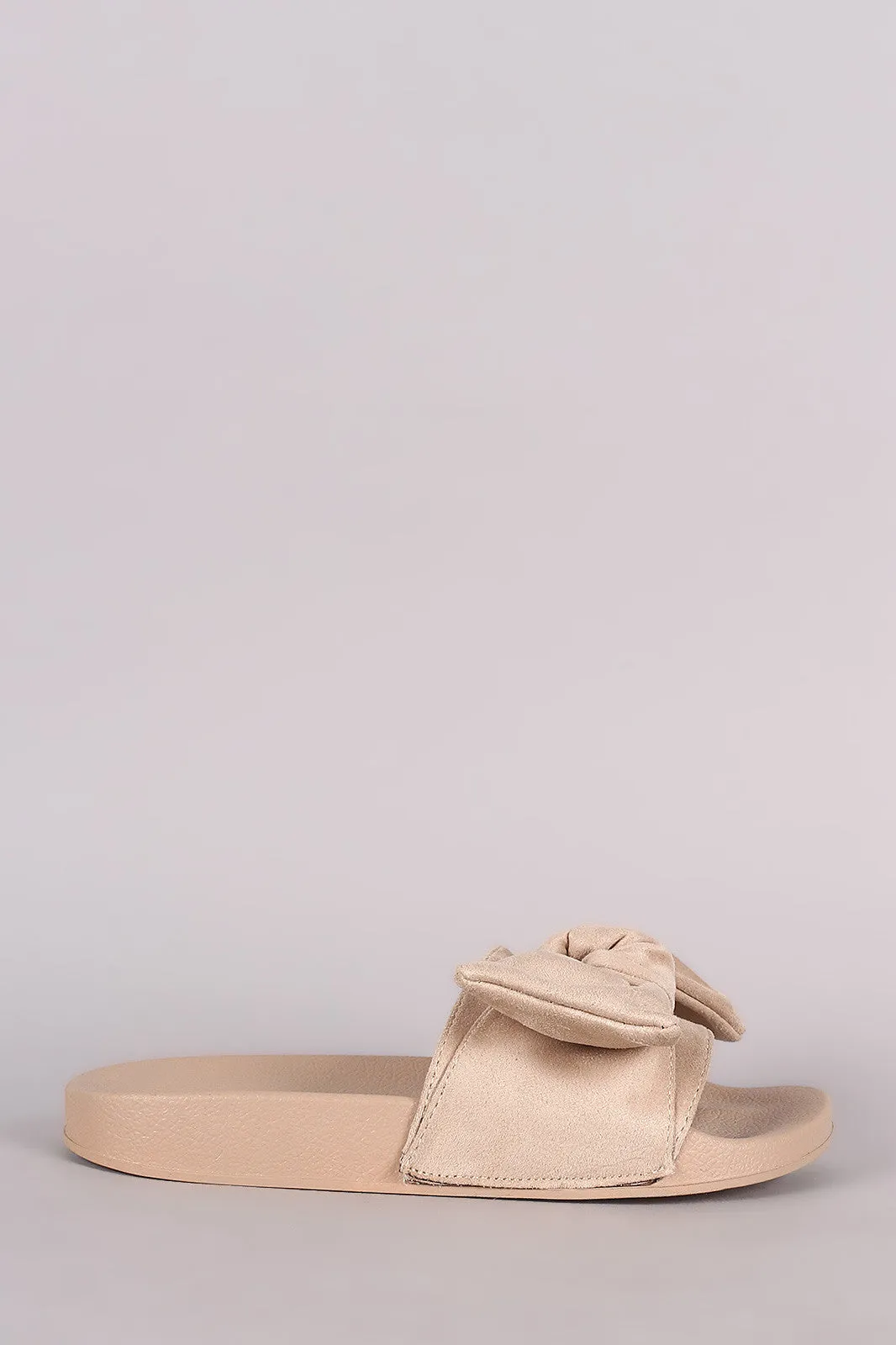 Oversized Bow Slide Sandal