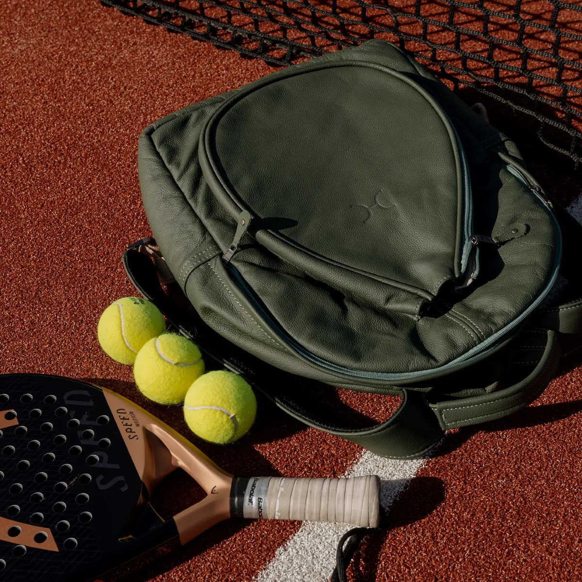 Padel Leather Backpack