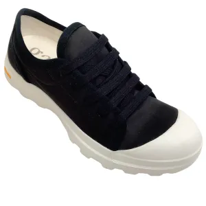 Pedro Garcia Black Satin Valeria Sneakers