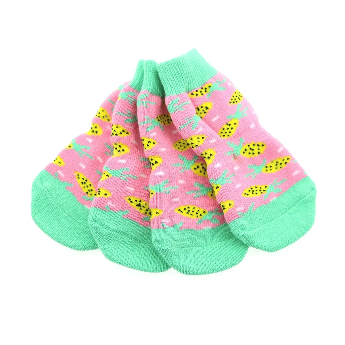 Pink Pineapple Pet Socks