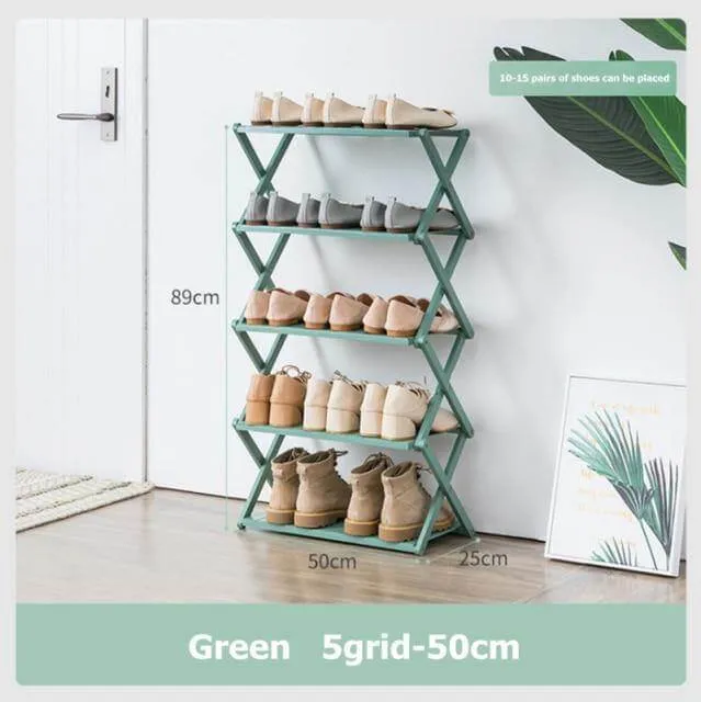 Portable Multilayer Foldable Shoe Rack