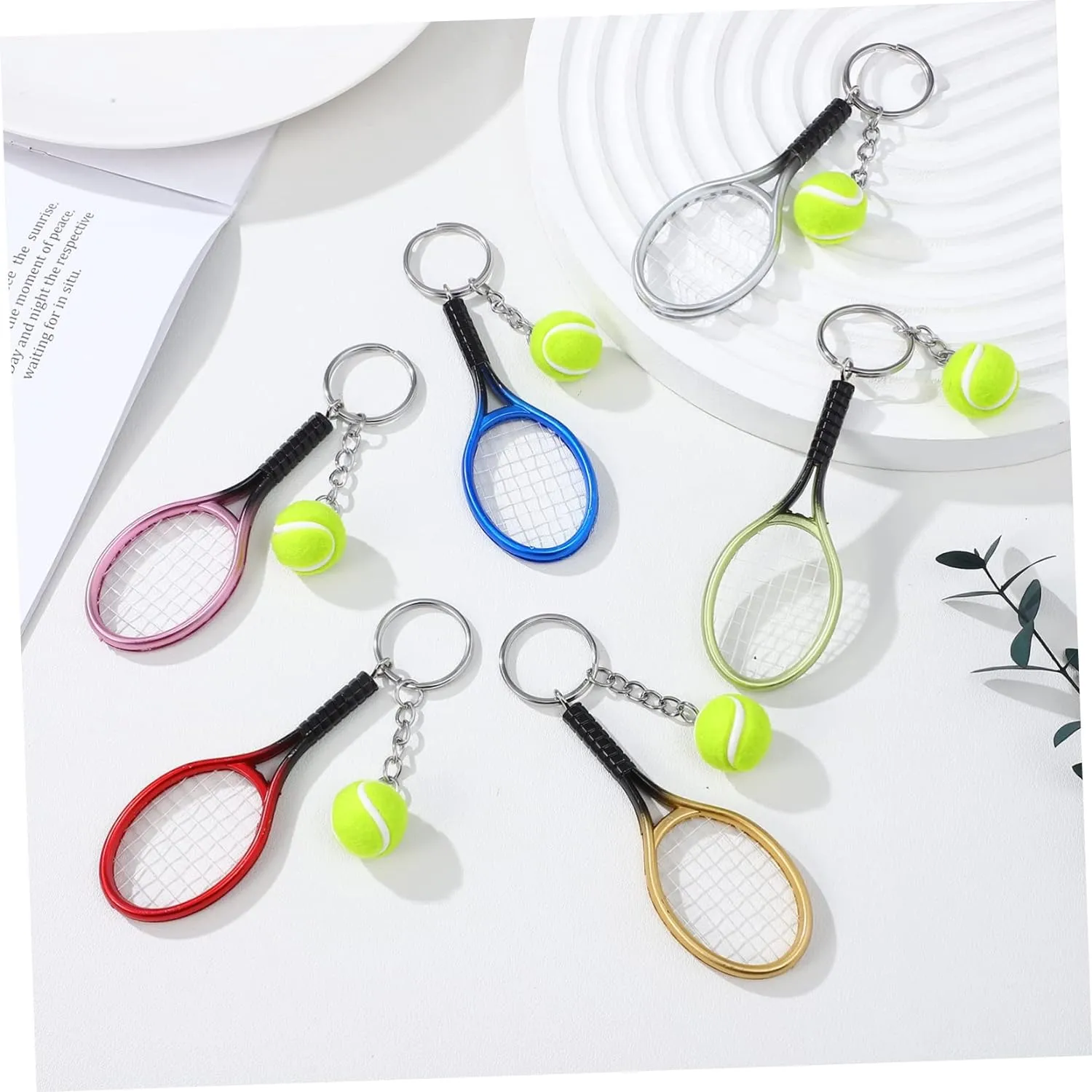 Premium Metal Tennis Keychain | SILVER | Perfect Gift for Tennis Lovers