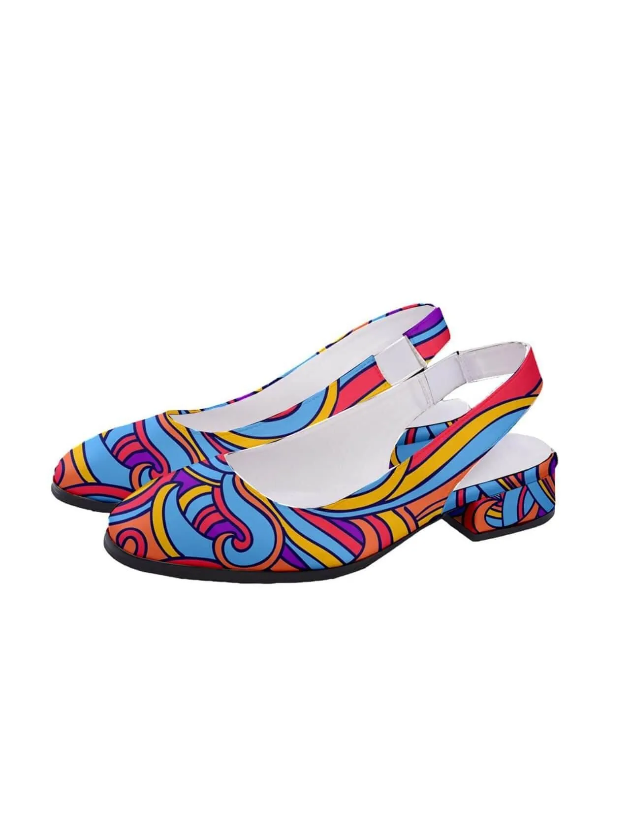 Psychodelic Women's Classic Slingback Heels