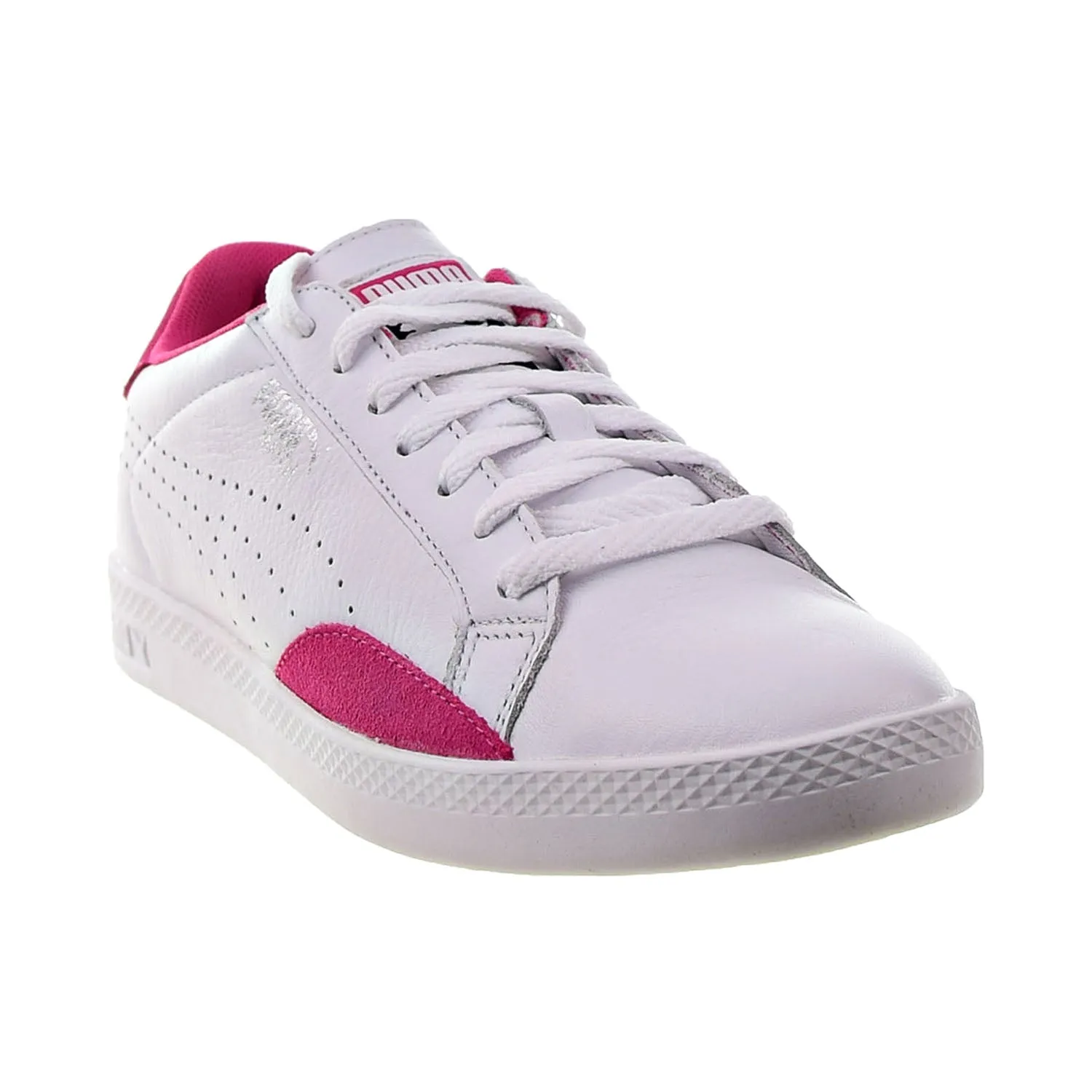 Puma Match Lo Basic Sports Women's Shoes Puma White-Fuchsia Purple