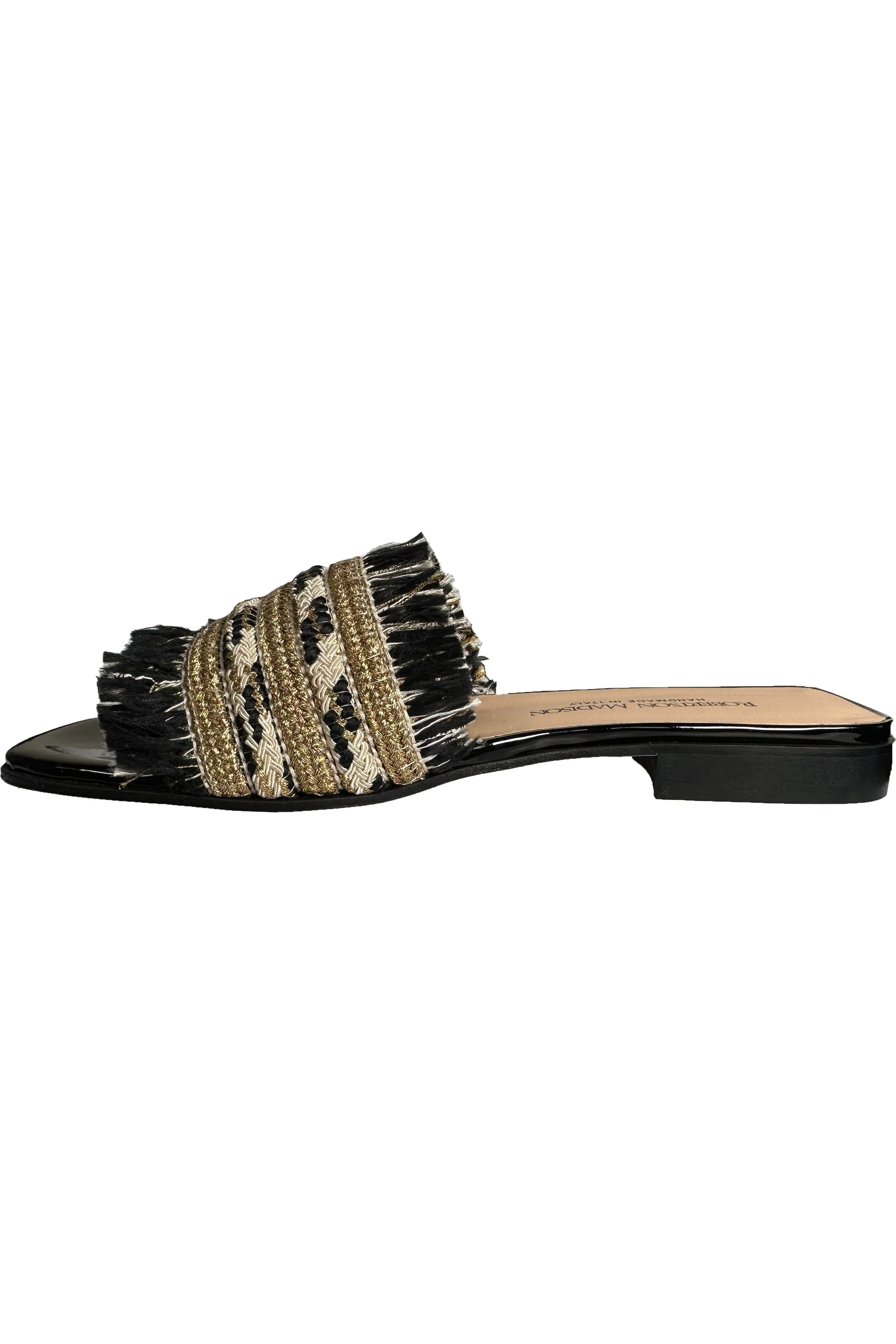 Robertson Madison Chrissie Slide Sandal 115938 | Corda Nero