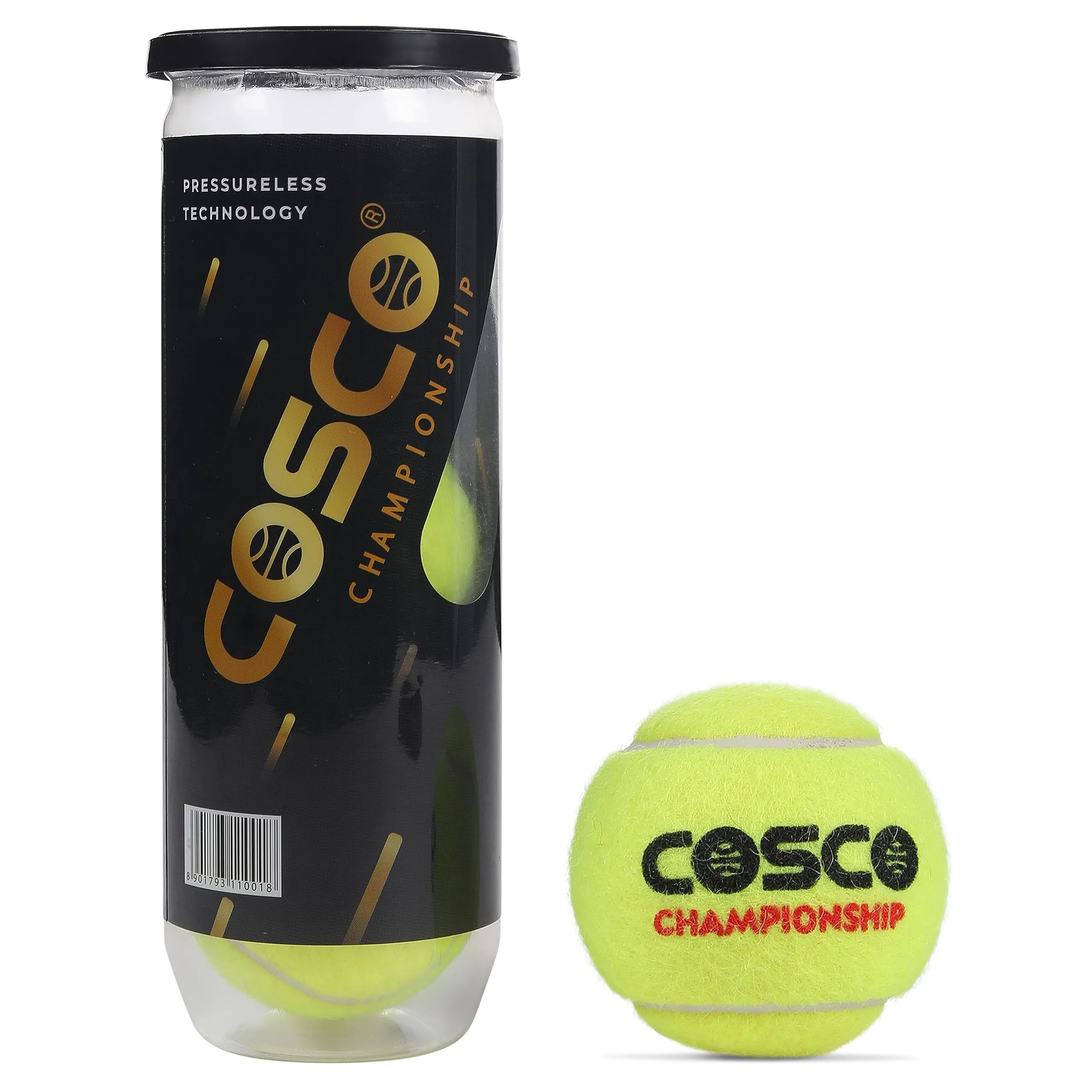 Rubber Championship Tennis Ball | Yellow Standard Size