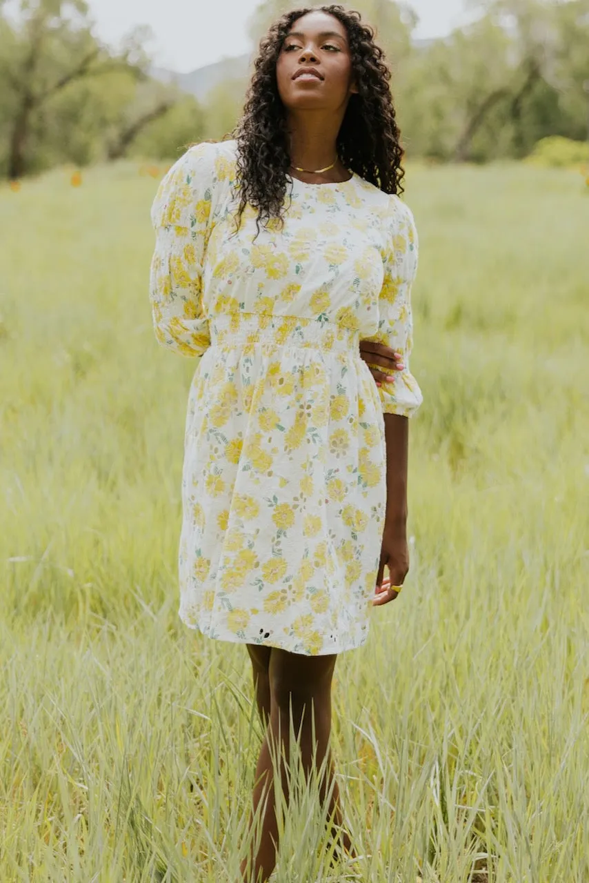 SALT Noble Grove Floral Eyelet Dress