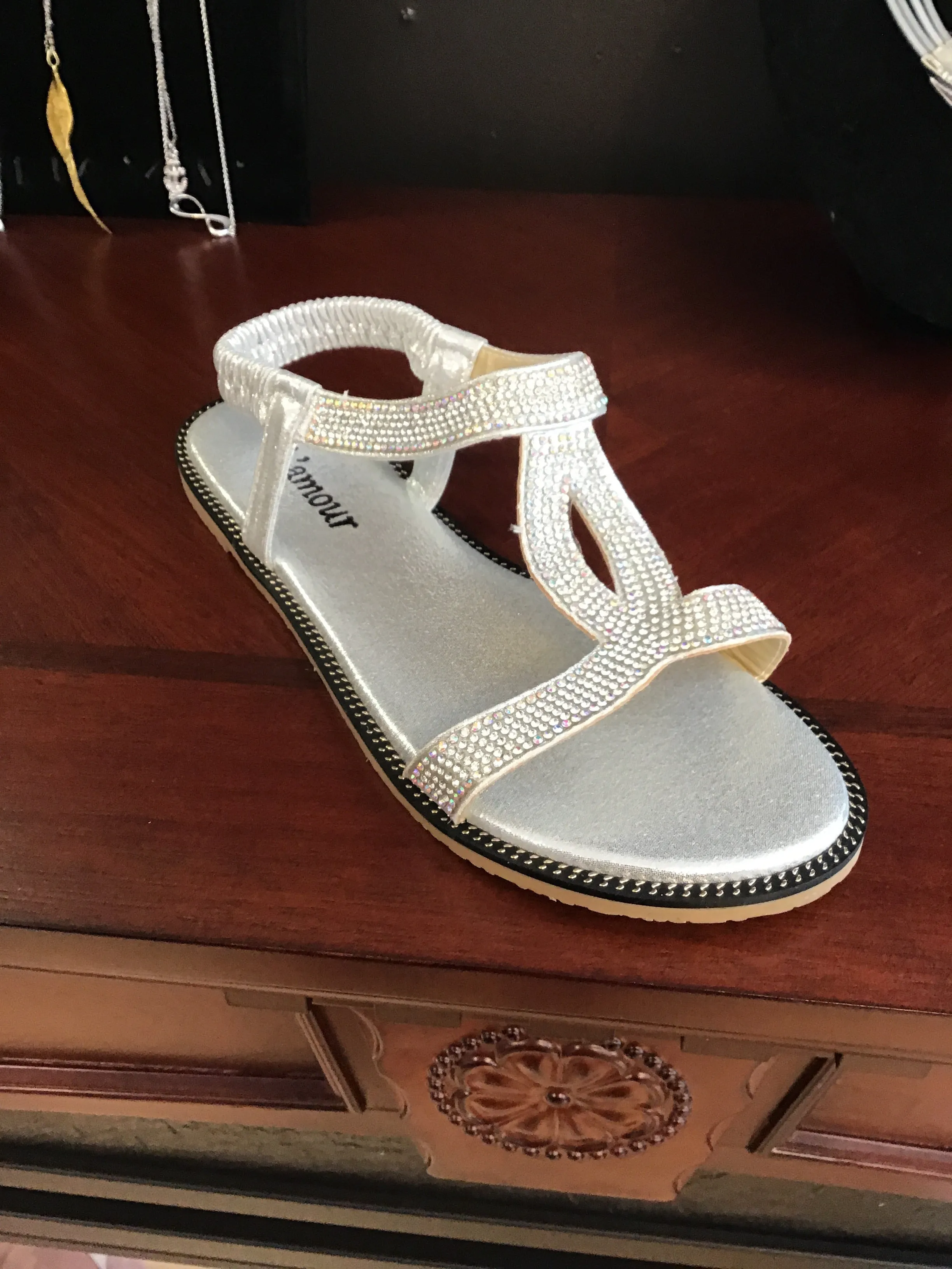 Sandals - Silver Loop