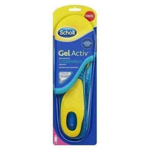 SCHOLL GelActiv Woman insoles for everyday shoes size 38-41 x 2 pieces