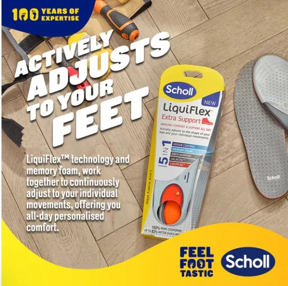 Scholl LiquiFlex Extra Support Insole Large