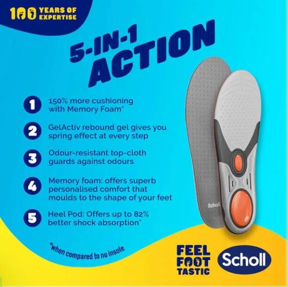 Scholl LiquiFlex Extra Support Insole Large