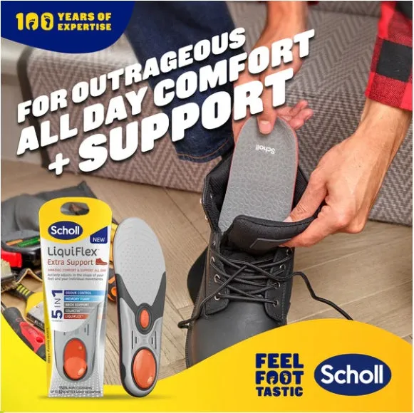 Scholl LiquiFlex Extra Support Insole Large