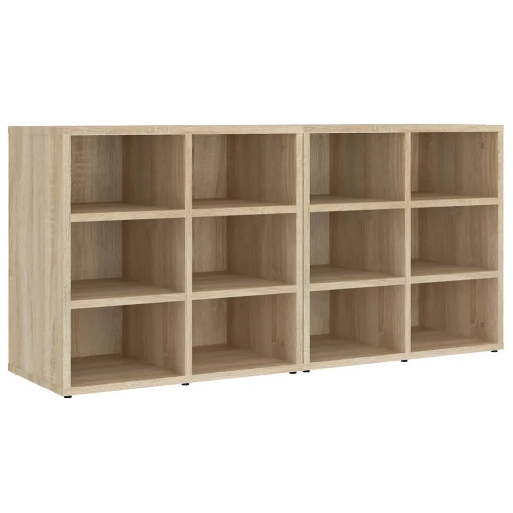 Shoe Cabinets 2 pcs Sonoma Oak 52.5x30x50 cm