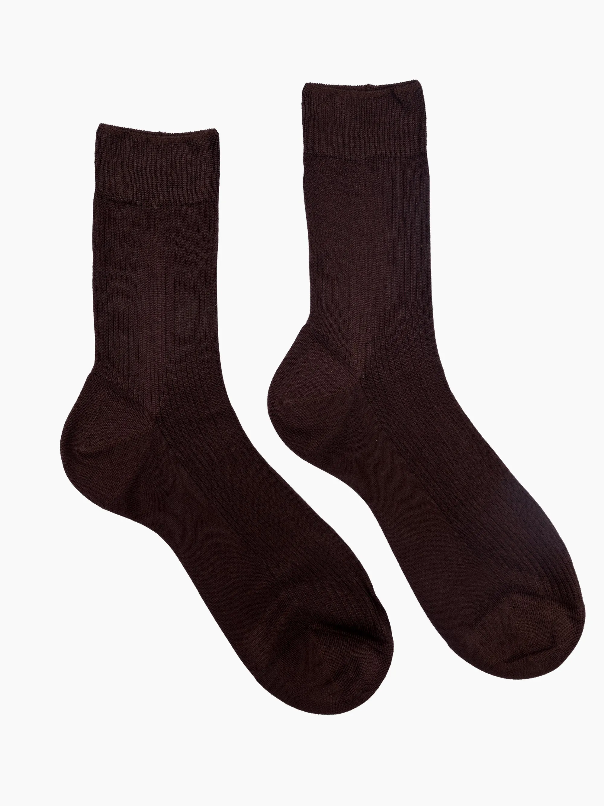 Silk Ribbed Socks