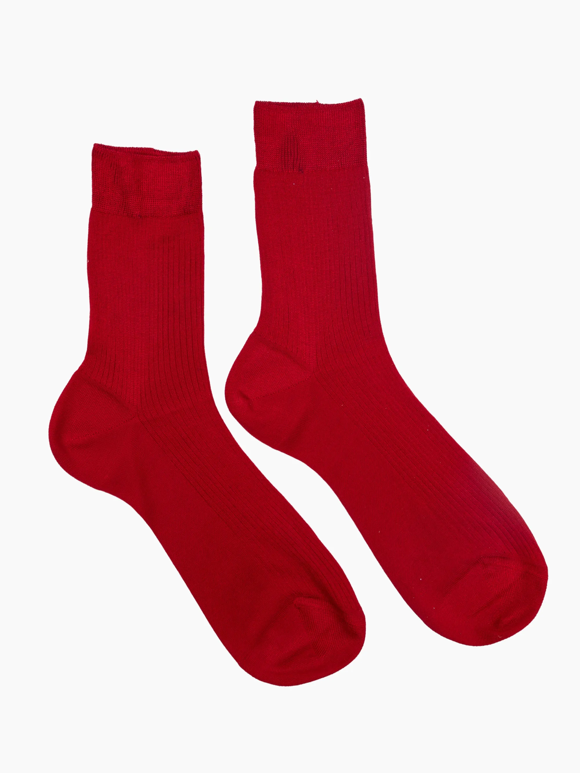 Silk Ribbed Socks