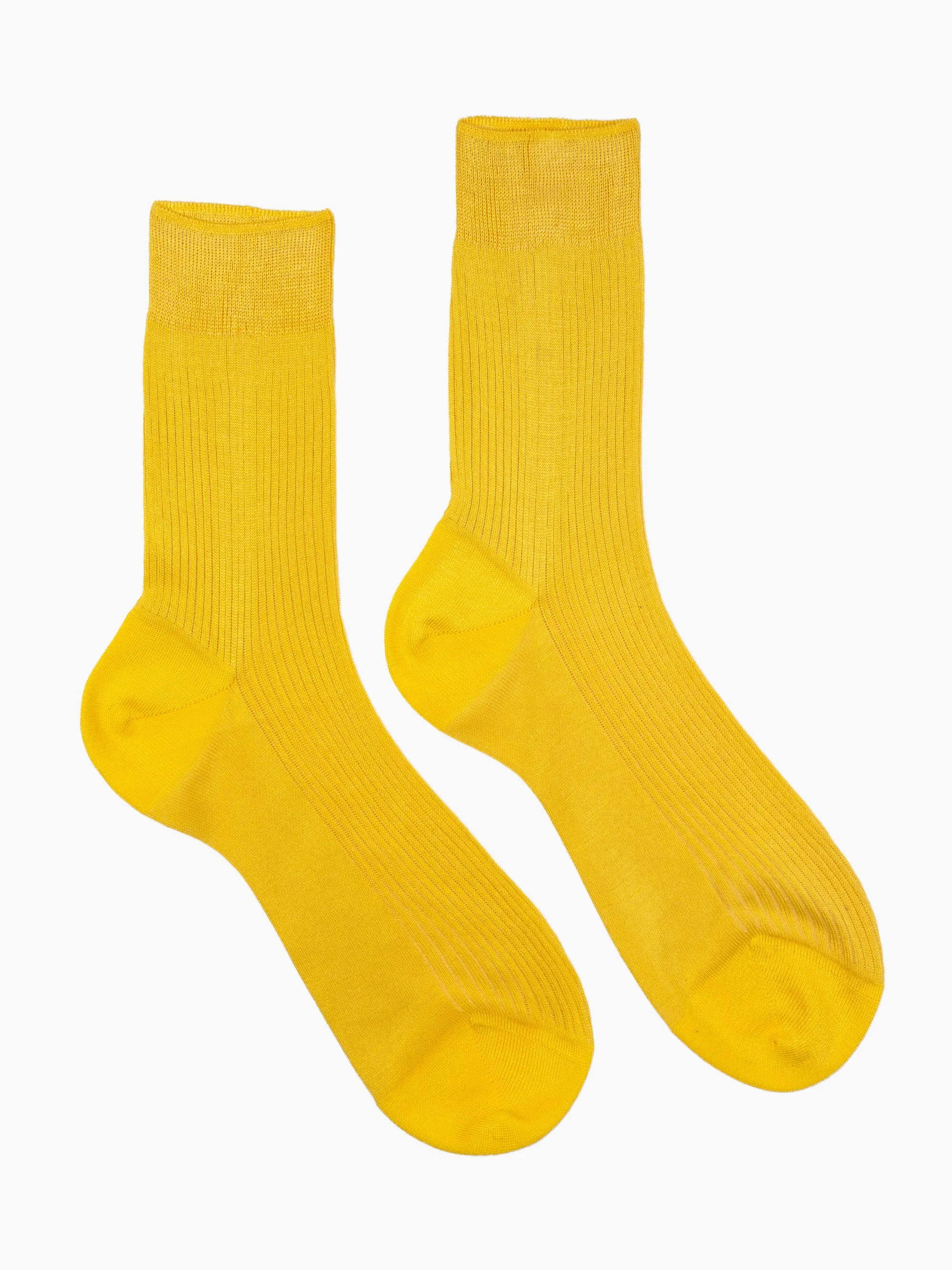 Silk Ribbed Socks