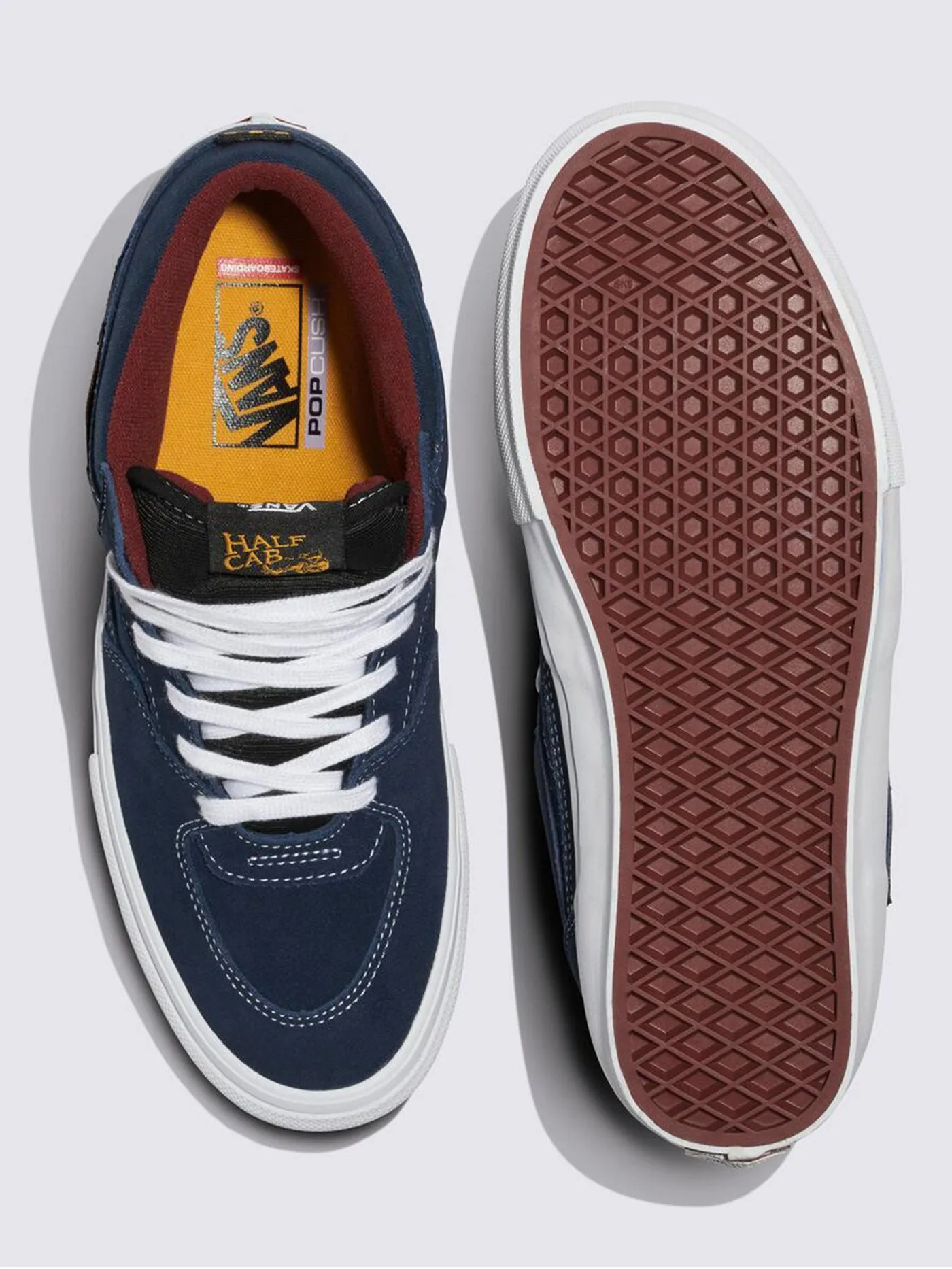 Skate Half Cab Navy/Burgundy Shoes